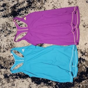 2 Adidas Razor back tanks